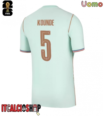Francia Jules Kounde #5 Seconda Maglia Mondiali 2026 Manica Corta Francia Jules Kounde #5 Seconda Maglia Mondiali 2026 Manica Corta